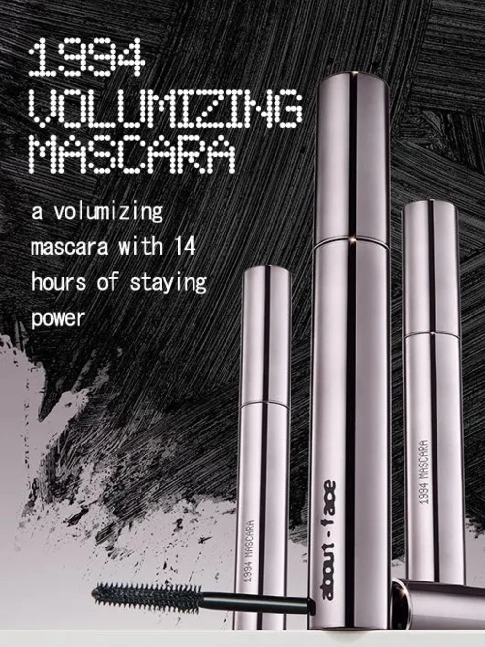 About-Face 1994 Volumizing Mascara - Silver Tube